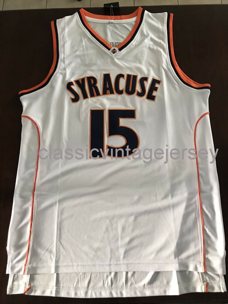 

Stitched Custom Vintage Carmelo Anthony Syracuse Orange NCAA Basketball Jersey Ncaa Men Basketball Jerseys, White