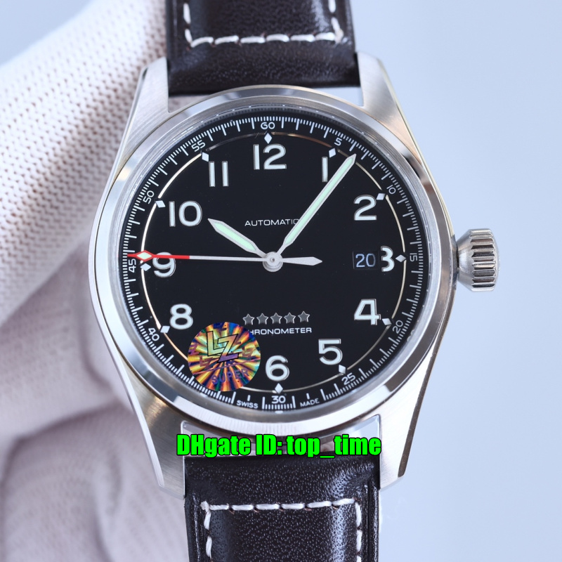 

4 Styles Top Quality Watches L3.810.4.53.0 Spirit 40mm L888.4 Automatic Mens Watch L38104530 Black Dial Leather Strap Gents Sports Wristwatches, Vip