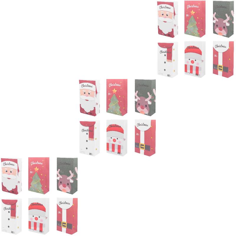 

Gift Wrap 3 Sets Of Sweets Paper Bags Christmas Candy Gifts Pouches