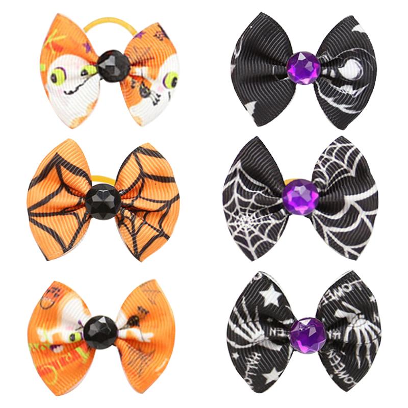 

Dog Apparel 6pcs Themed Pet Bowknot Headdress Cat Mini Decors