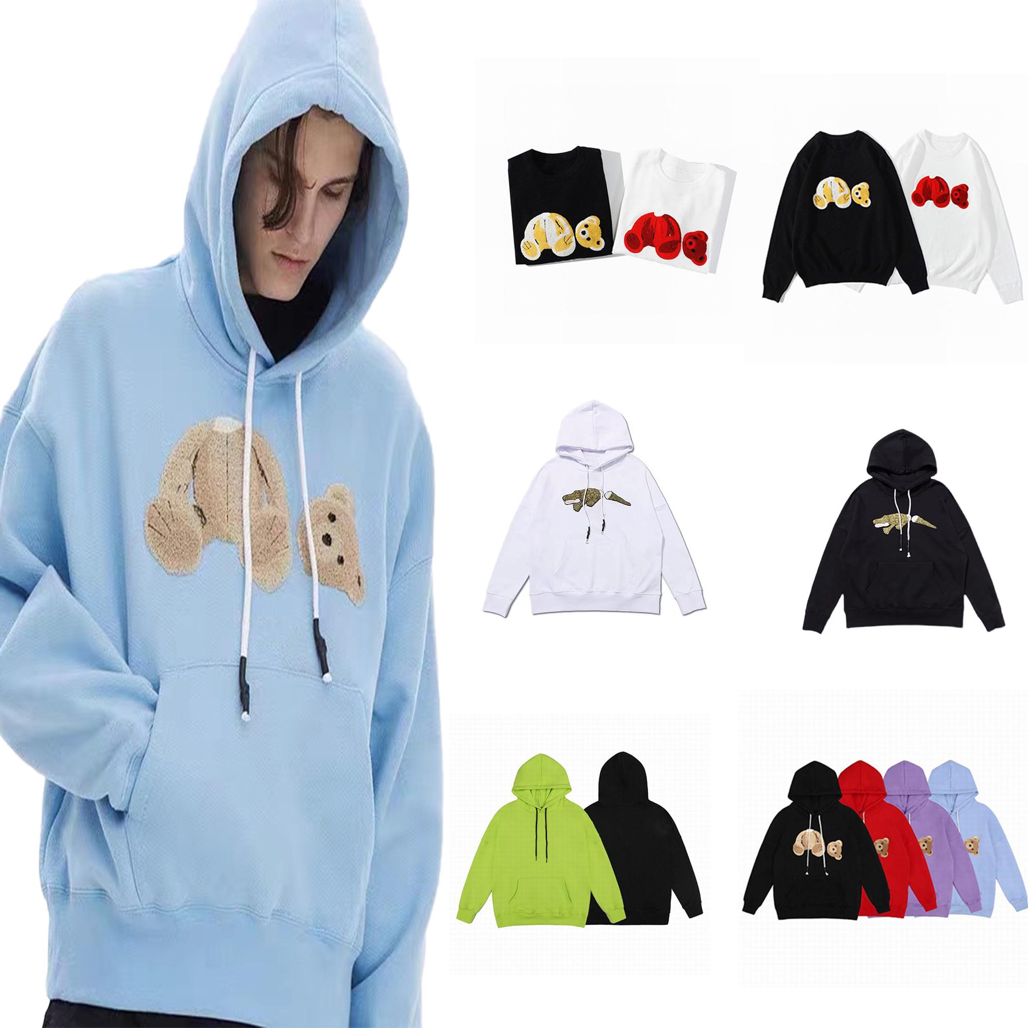 

Men S Clothing women Newest Guillotine bear Embroidered casual hoodie hoodies Luxurys Designers clothes Sweatshirt PUllover Fashion Angels Couples Top, Dust bag;pls don't choose it