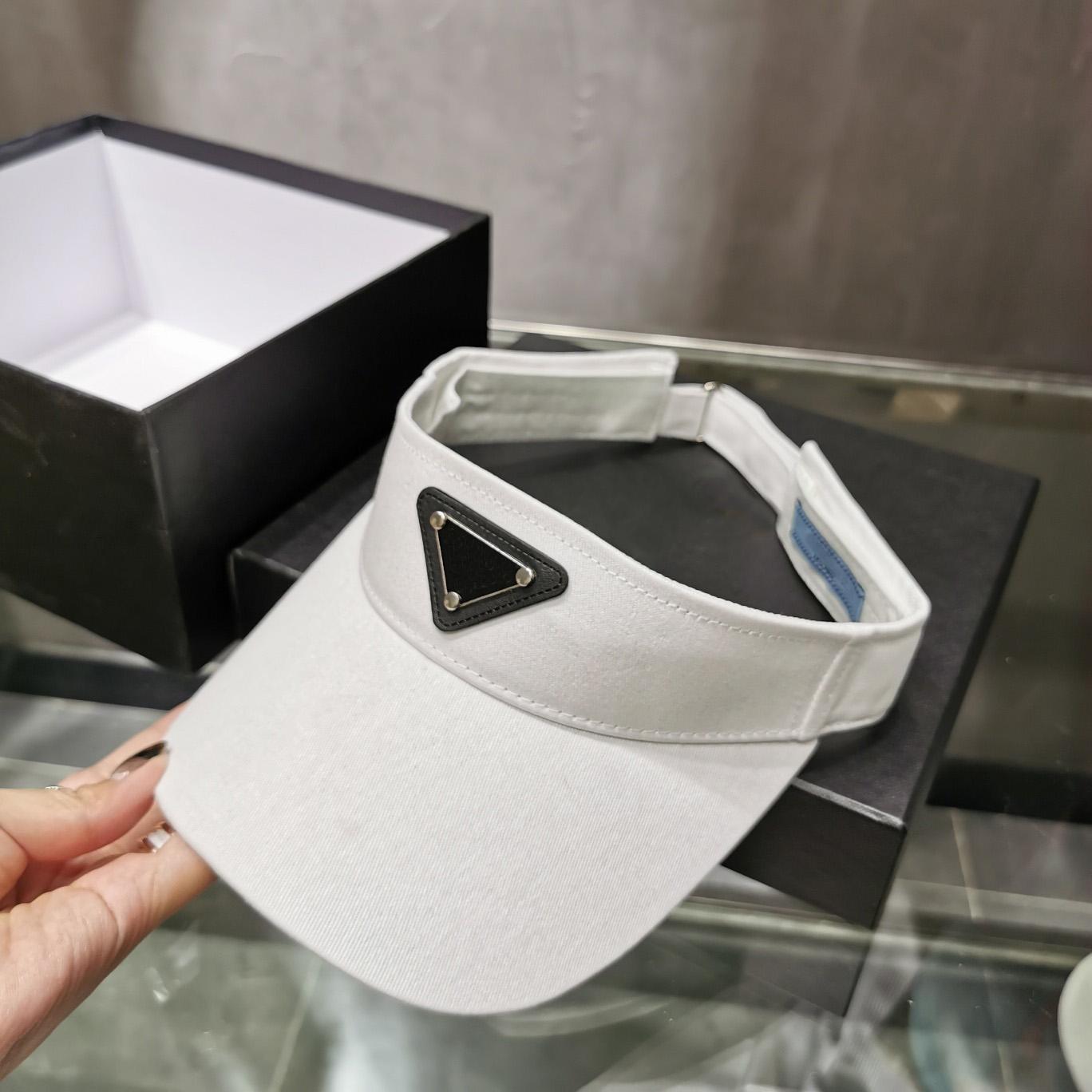Letter Empty Top Cap Casual Summer Visor Sun mens Hat Sports women Golf Tennis Outdoor Beach Headband Snapback Baseball Hats SunHat with box