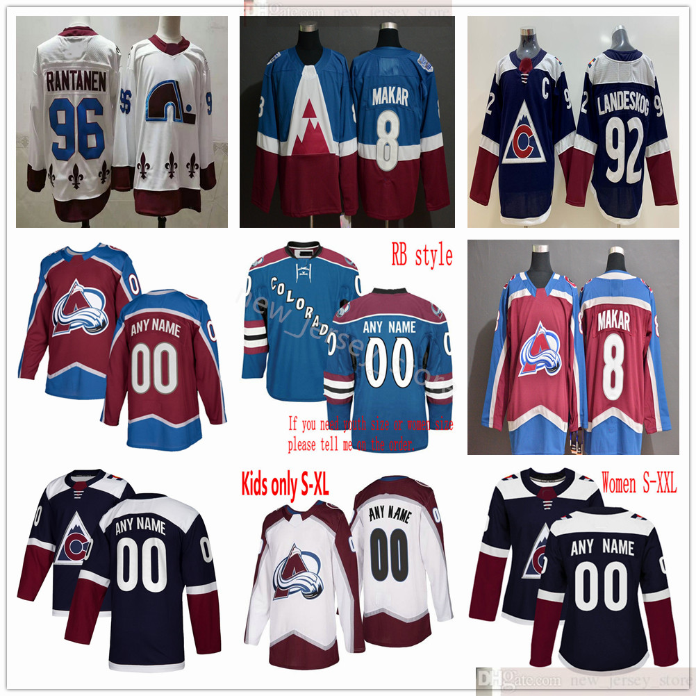 

Custom 2021 Reverse Retro Man Women Youth Kids Hockey Colorado Avalanche Cale Makar Gabriel Landeskog Brandon Saad Joonas Donskoi Andre Bura, Black;red