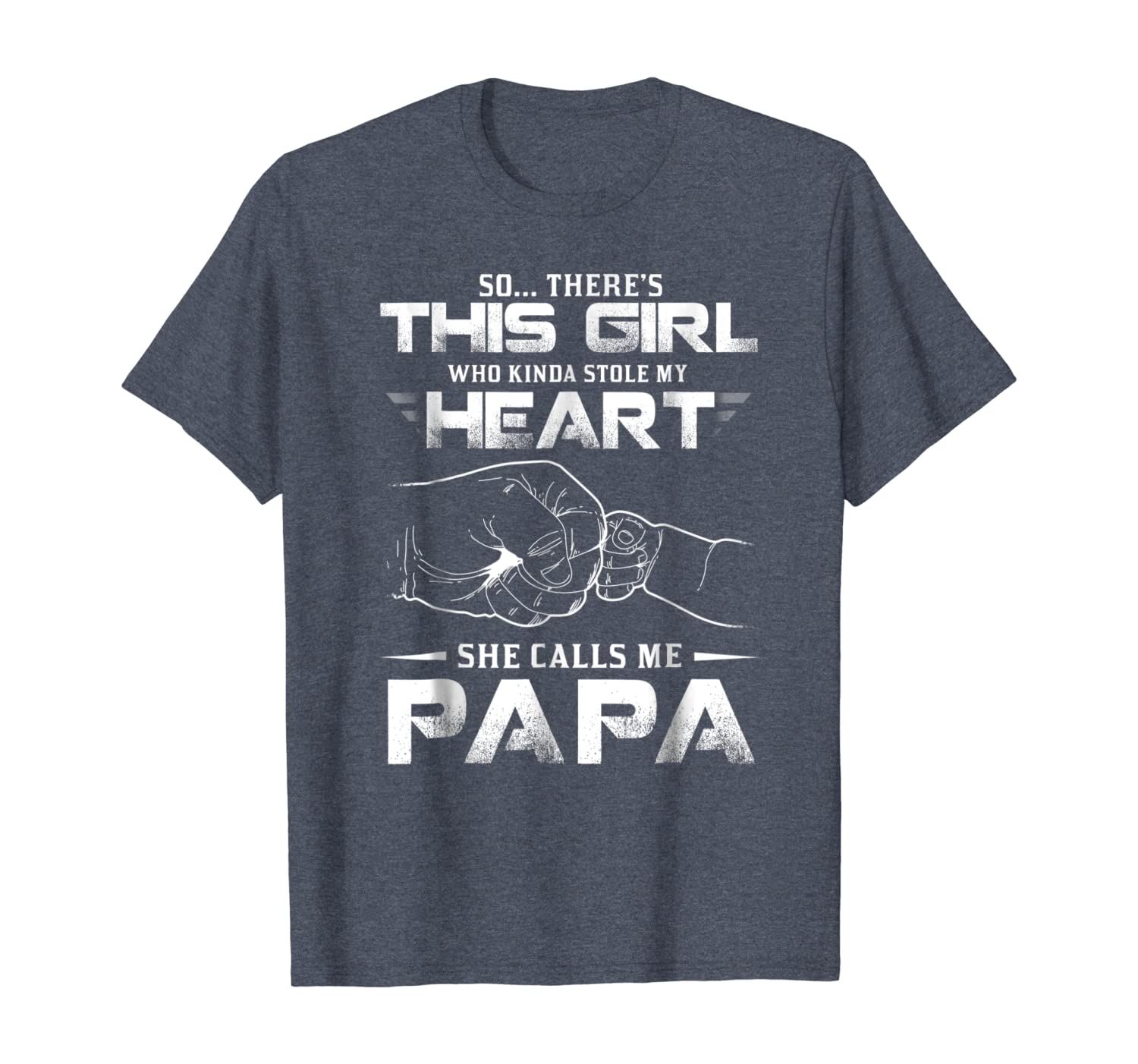 

so there's this girl who kinda stole my heart papa t-shirt, White;black