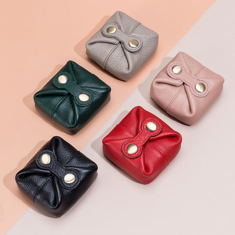 

Purse Lovely Japanese Korean Zero Wallet Soft Leather Mini Bean Bag Headset Key Coin Lipstick Storage Multifunctional Women 2022, White