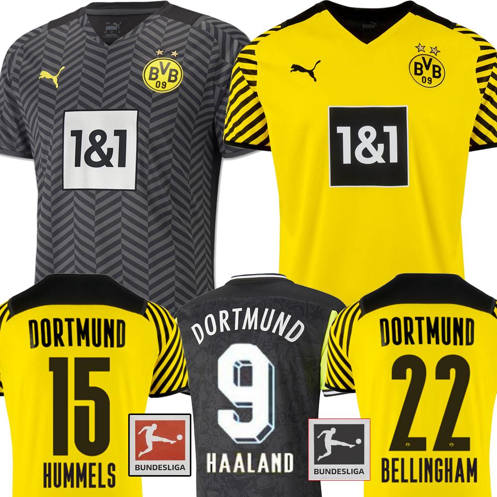 

Dortmund Soccer Jersey Borussia 21 22 fourth 4th 2021 2022 football shirt HAALAND REUS NEONGELB BELLINGHAM SANCHO HUMMELS BRANDT Men kids ki, Black;yellow