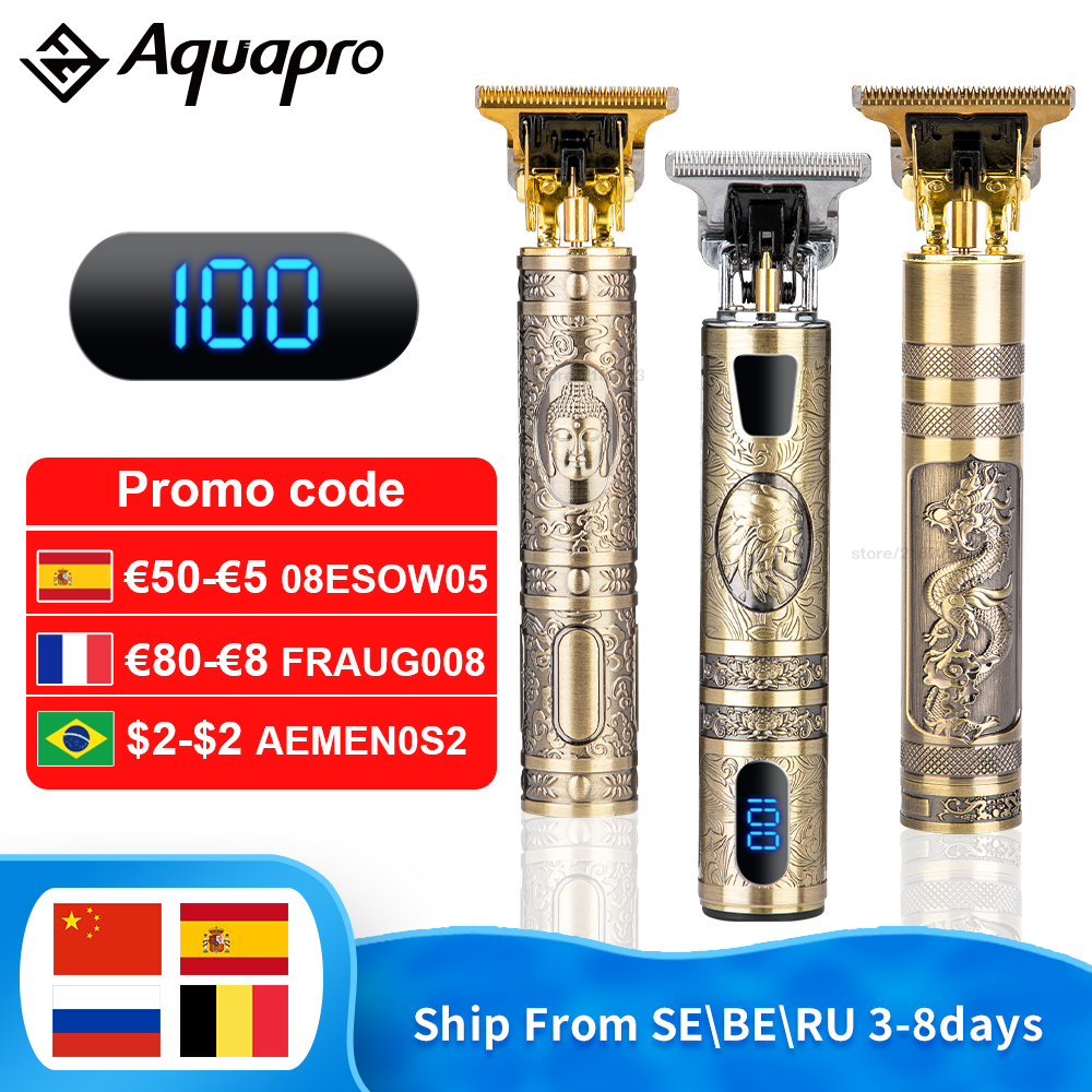 

USB Hair Trimmer Rechargeable Hair Clipper Hair Cutting T-Outliner Barber Cordless Shaver Trimmer Beard Shaver For Men Haircut