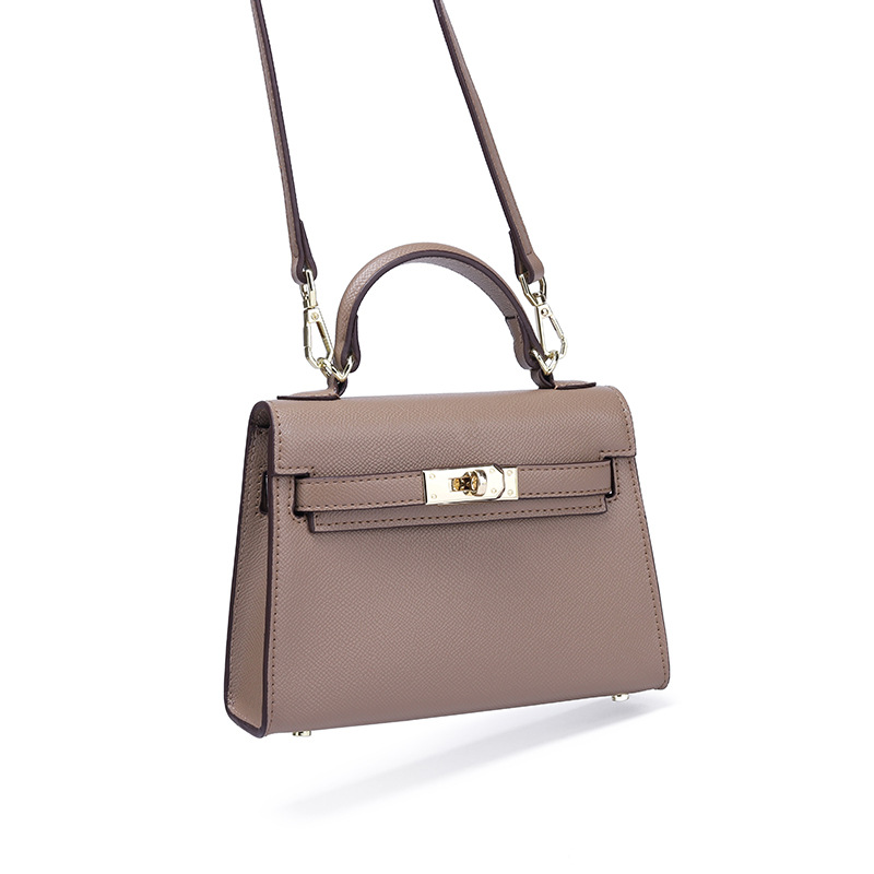 

Handbag Luxurys Designers Bags 2021 Fashion Bag Mini Kelly bag handbag single shoulder bags texture diagonal bag for women, Grey
