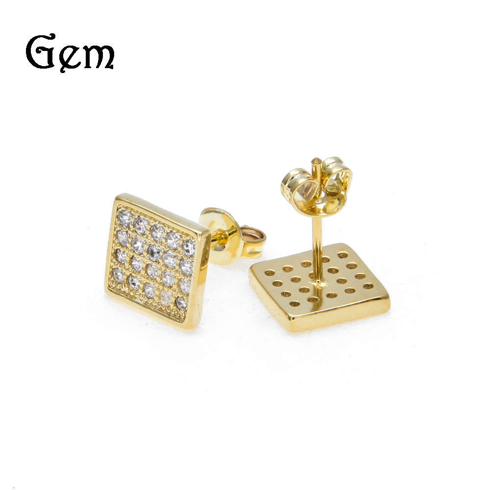 

Hip hop jewelry AAA micro Zircon Earrings for men