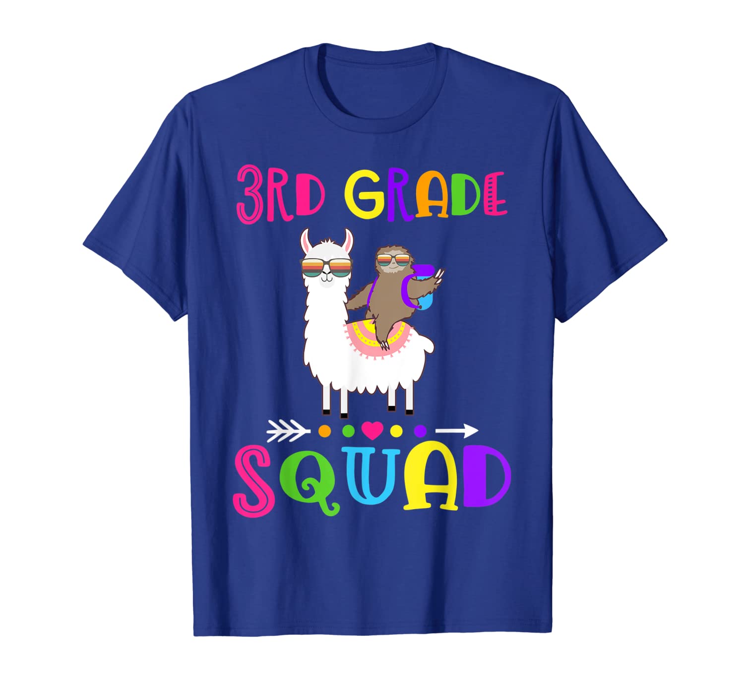 

Team 3rd Third Grade Teacher T-Shirt 1st Day of School, White;black