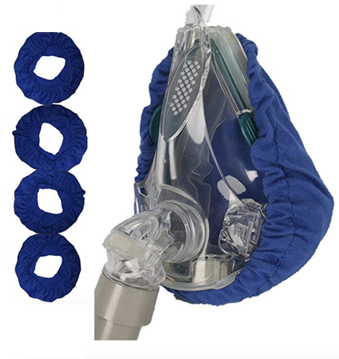 MOYEAH 4PCS CPAP Mask Liners Reusable Fabric Comfort Covers Reduce Air Leaks Skin Irritation Washable and Easy to Clean-image-708640174