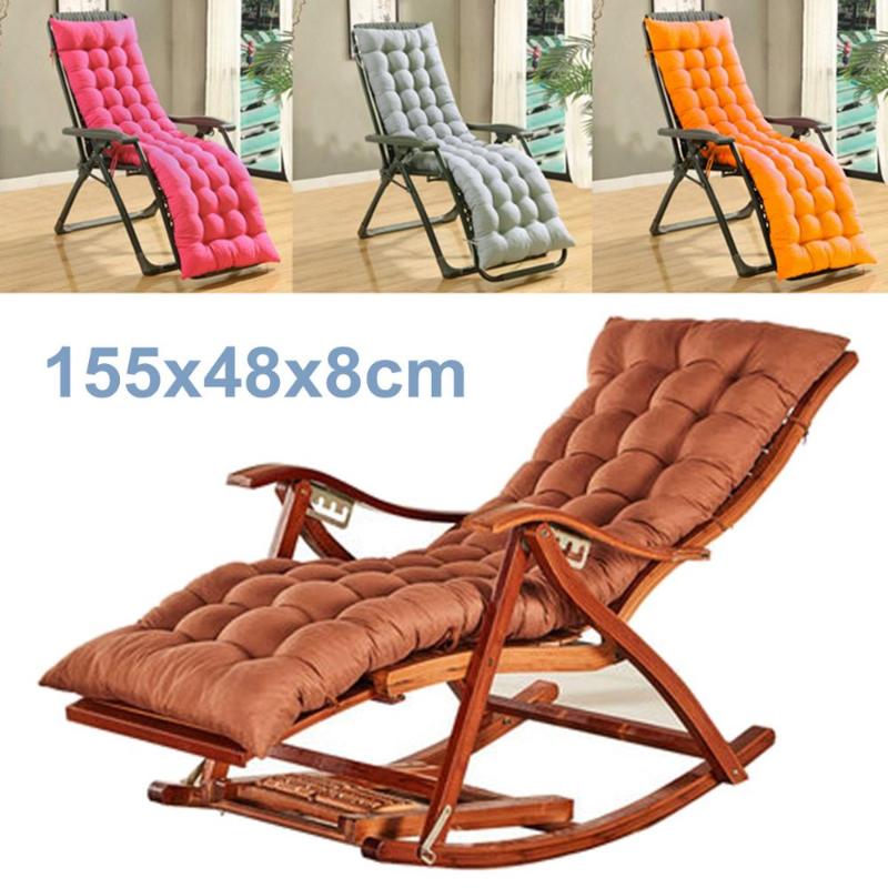 

Cushion/Decorative Pillow Soft Seat Pad Replacement Cushion Garden Sun Lounger Recliner Chair 155x48x8cm