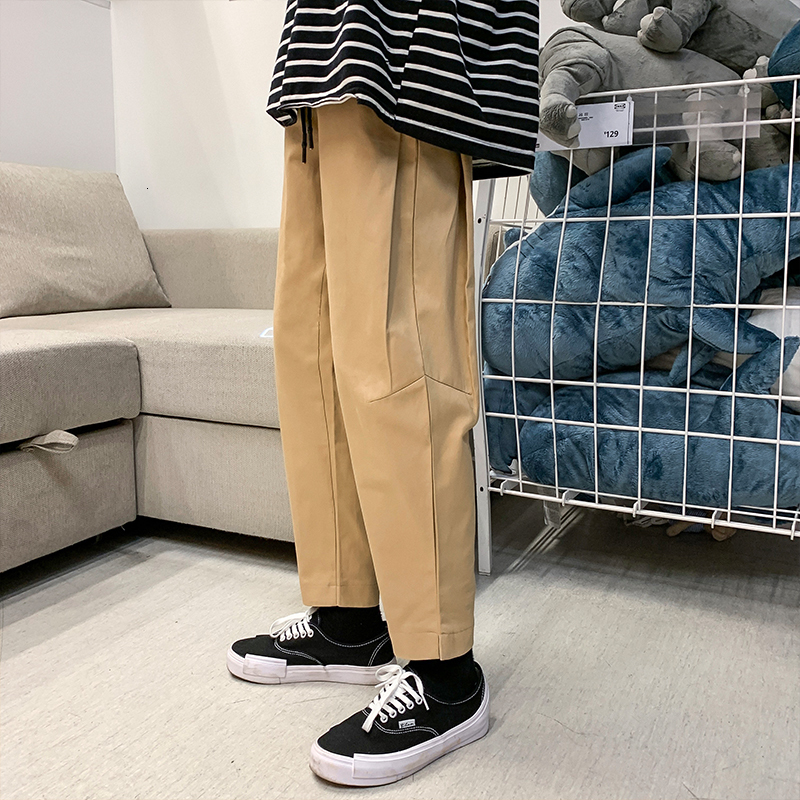 

New Pants Drawstring High Street 2021 Loose Casual Trousers Men Vintage Harem Pantalon Hombre Joggers Sweatpants Male Yexm Rtwf, Army green