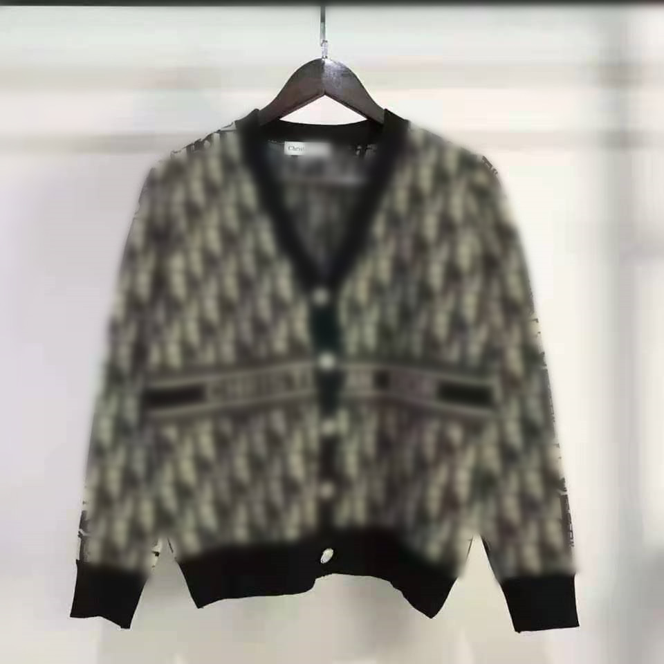 

autumn/winter women's long sleeves knitting cardigan Sweaters simple style fashion wool Letters embroidery knitwear, 01