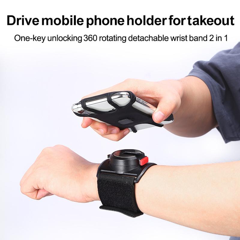 

Outdoor Bags Unisex Detachable 360° Rotatable Wrist Mobile Phone Holder For Gym Running Fitness Cycling Arm Bag Bandage, Green color