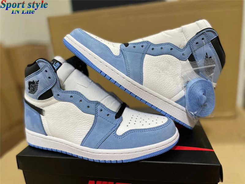 

2021 Authentic 1 High Og University Blue Obsidian Wmns Unc Patent 1s White Men Outdoor Shoes Sports Sneakers with Box