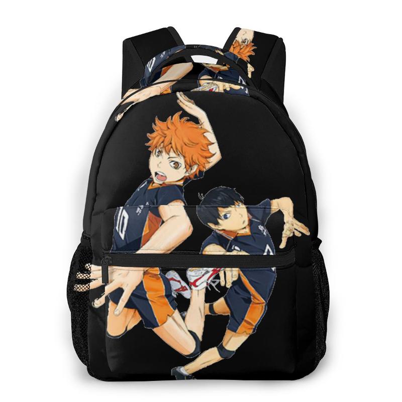 

Backpack Fighting Cute Knapsack For Men Women Haikyuu Books Female School 2021, Black