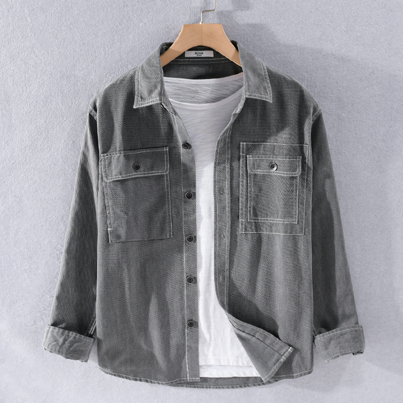 

2021 Spring and Autumn Cotton Casual Male in Fashion Shirts for Solid Man Comfortable Shirt Ydo7, Light blue