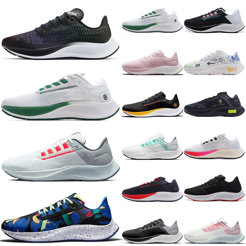 

Zoom Pegasus 37 38 mens women flynit running shoes 2022 Arrivals White Black Anna London Greedy FlyEase Blue Ribbon Aurora Green Wolf Grey trainers sports sneakers, A#2 40-45