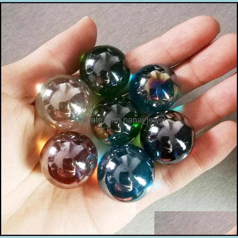

Loose Wholesale Lot 25Mm Glass Beads Jewelry Making Diy Marbles Kid Toy Fish Tank Decor No Holes Drop Delivery 2021 Xk9Br
