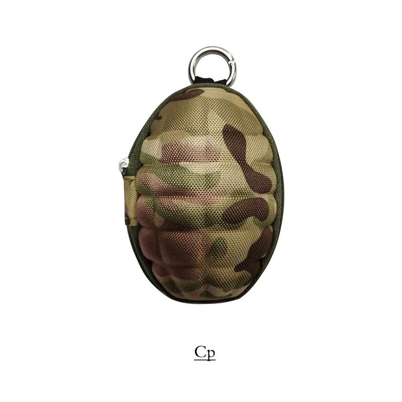 

Stuff Sacks 2021 Multifunctional Grenade Shaped Car Keys Wallets PU Leather Hand Zipper Coin Purse Pouch Bag Keychain Holder Case, Black