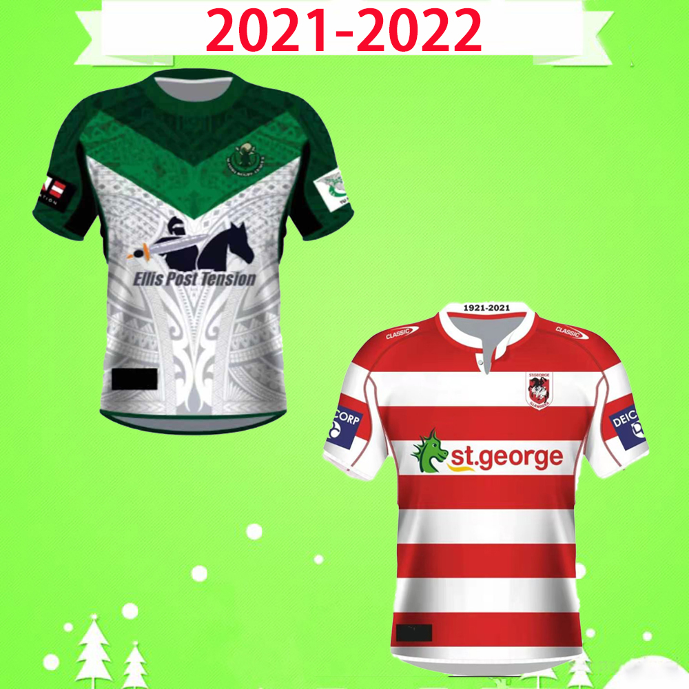 

Hot sales 2021 George rugby Jersey 2020 21 MEN's Mario Jersey size S-5XL Training T-shirt green white red Home away, Black;gray