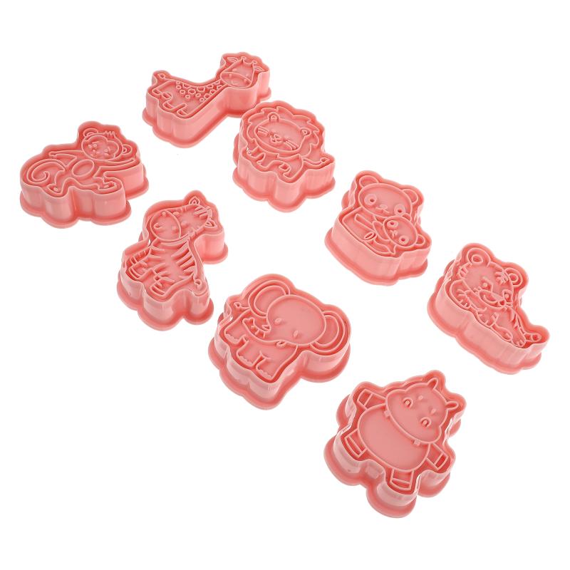 

Baking Moulds 8pcs Cookie Molds Pressing Biscuit Animal Designed )