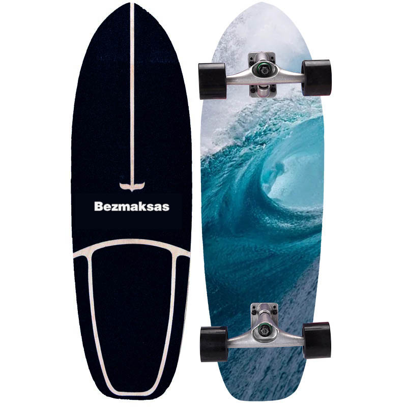 

Bezmaksas 30 inch land surfboard skateboard street beginner surfing ski practice board