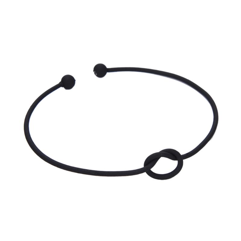 

Bangle Cuff Bracelets Summer Style Adjustable Simple Handmade Bow Knot Bangles For Women Girl Gifts Love