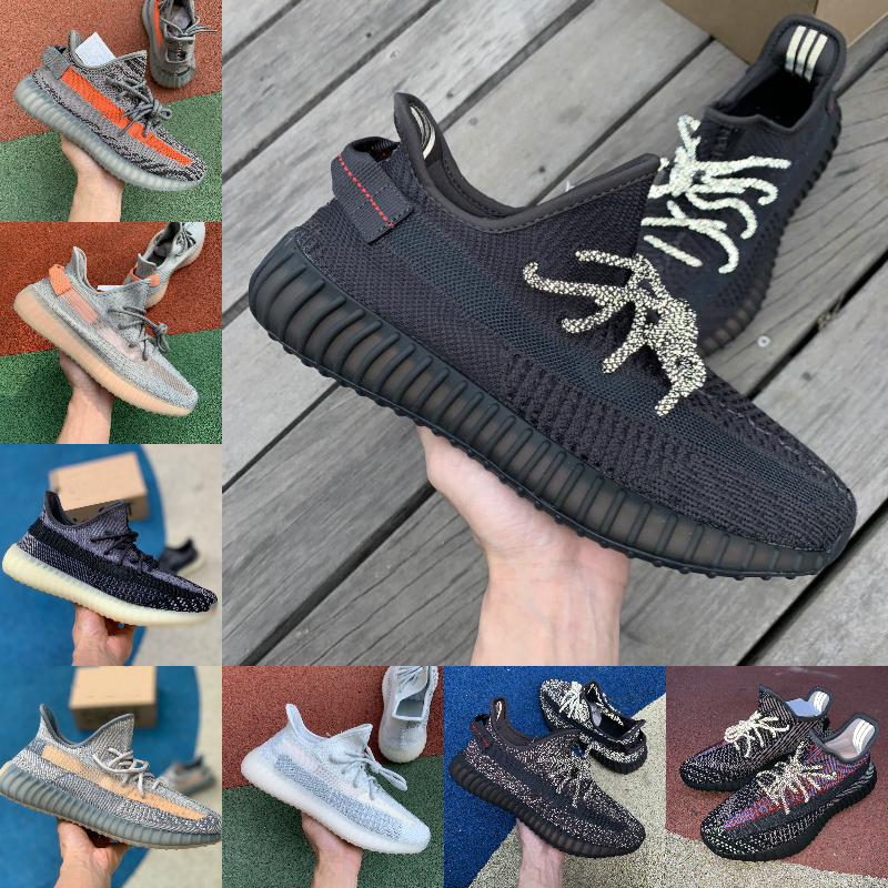 

New Kanye Yecheil Yeshaya Black Static Citrin Cloud White 3M Reflective Casual Shoes Gid Glow True Form Clay Butter Mens Women Designer D45
