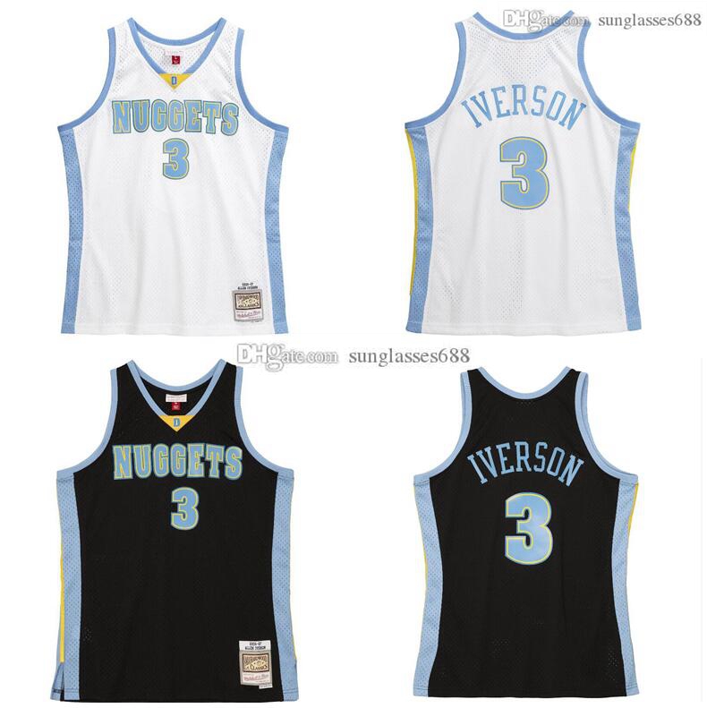 

Stitched Allen Iverson Jersey -6XL Mitchell & Ness 2006-07 white Mesh Hardwoods Classics retro basketball jerseys Men Women Youth