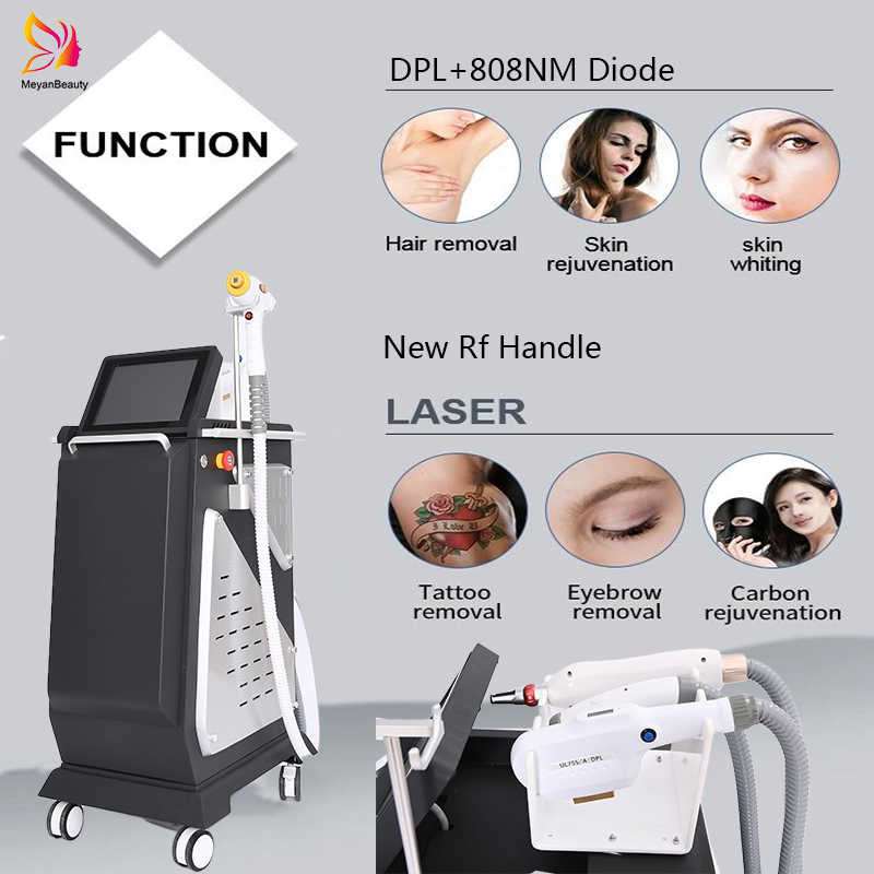 

2021 Picosecond Laser Tattoo Pigment Removal Q Switch 808nm Diode Three wavelengths are suitable for all skin types 755nm 1064nm 808 DPL OPT SHR Hair remova machine