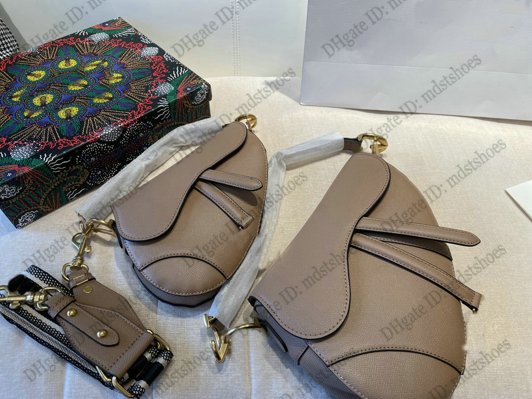 

Vintage Saddle Bag Leather Medium Mini Flap Grained Calfskin Shoulder Bag Women Designer Handbag Cross Body Luxurys Handle Bags