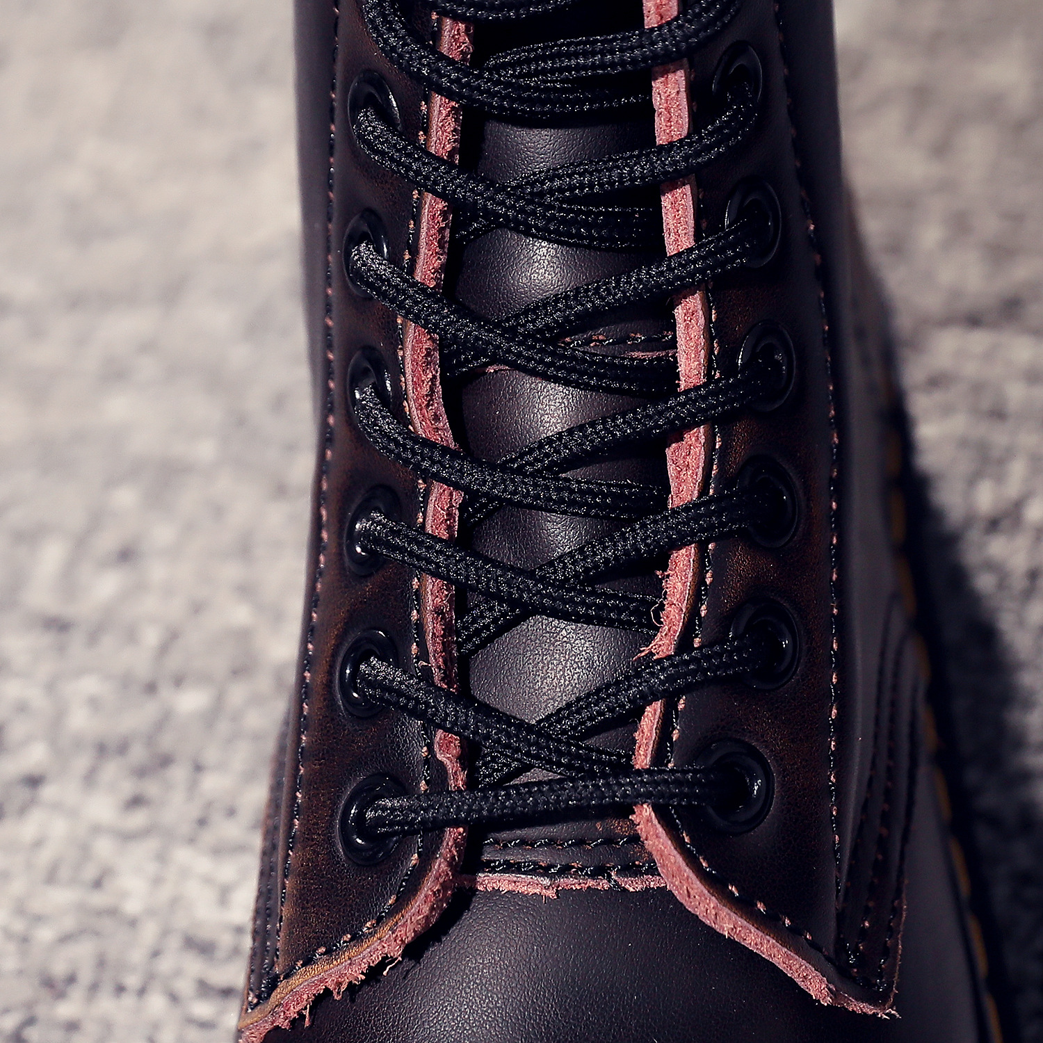 

Women Designer Boots ankle Martin motorcycle autumn fall spring brown Genuine Leather Beef tendon round toes 2cm heel flat medium womens heeled bates boys snow goth