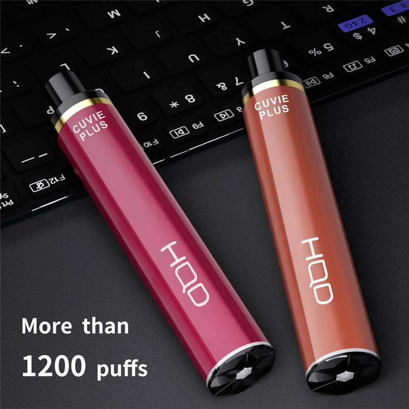 

Russian HQD Cuvie Plus Pods 1200 Puffs Disposable Device Vape Pen Starter Kits 950mAh Battery 5.0ml Cartridge Disposable E Cigarettes puff ezzy bang