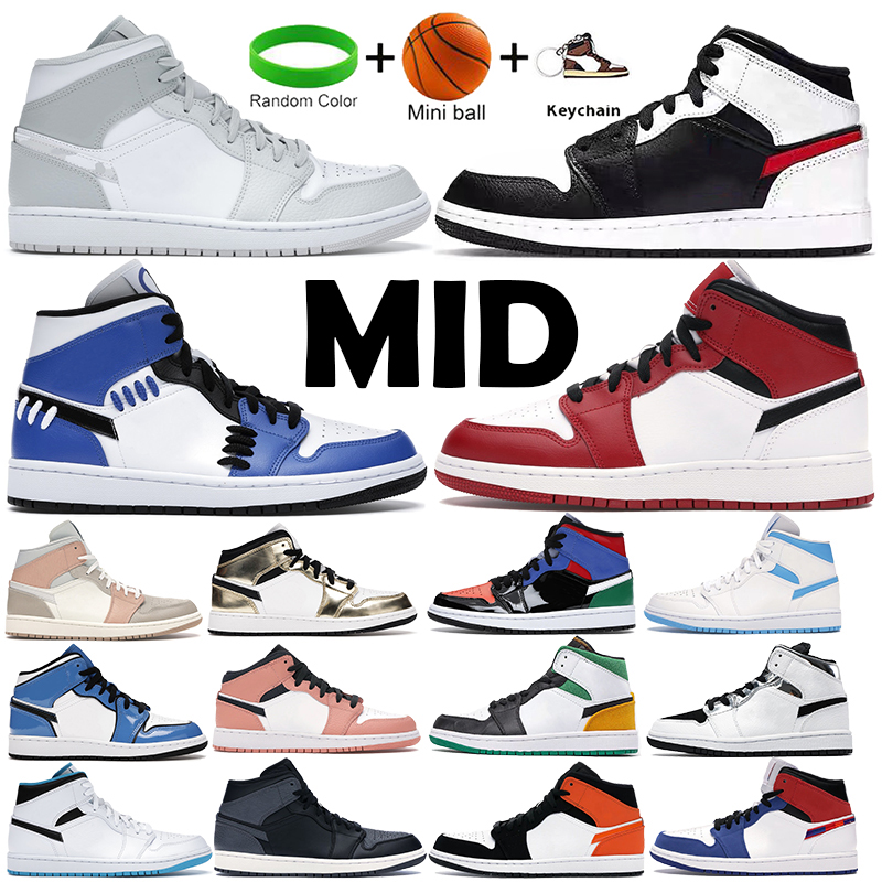 

Top quality Basketball Shoes 1 1s Mid milan white laser orange Volt Gold Mens Womens Chicago Signal Blue Grey Camo Trainers Sport Sneakers, 39 bubble wrap