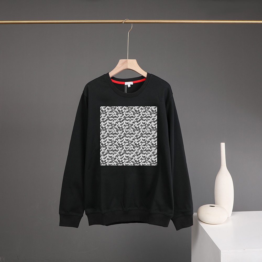 

2021 Mens sweatshirt Fashion Luxury Black High Quality Printed Pattern Men's Clothing M-2XL