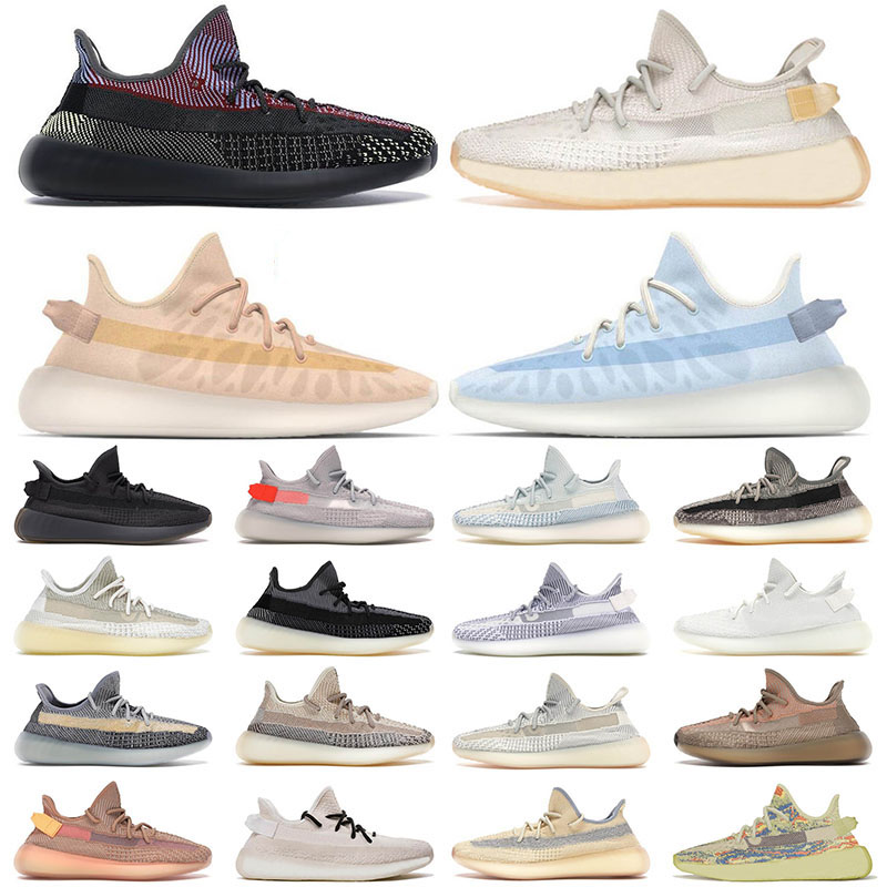 

2021 Top Quality 3M Reflective Running Sports Shoes Yecheil Light Mono Ice Clay Carbon Big Size Natural Cinder Zebra Tennis Trainers Sneakers Eur 36-48, B20 36-47