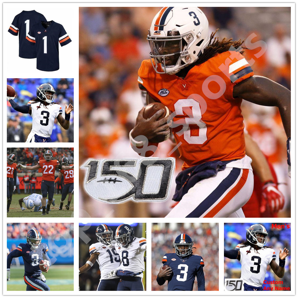 

Virginia Cavaliers College Football Jerseys Mens Bryce Hall Jersey Lindell Stone Ellis Olamide Zaccheaus Terrell Chatman Custom Stitched, As pic