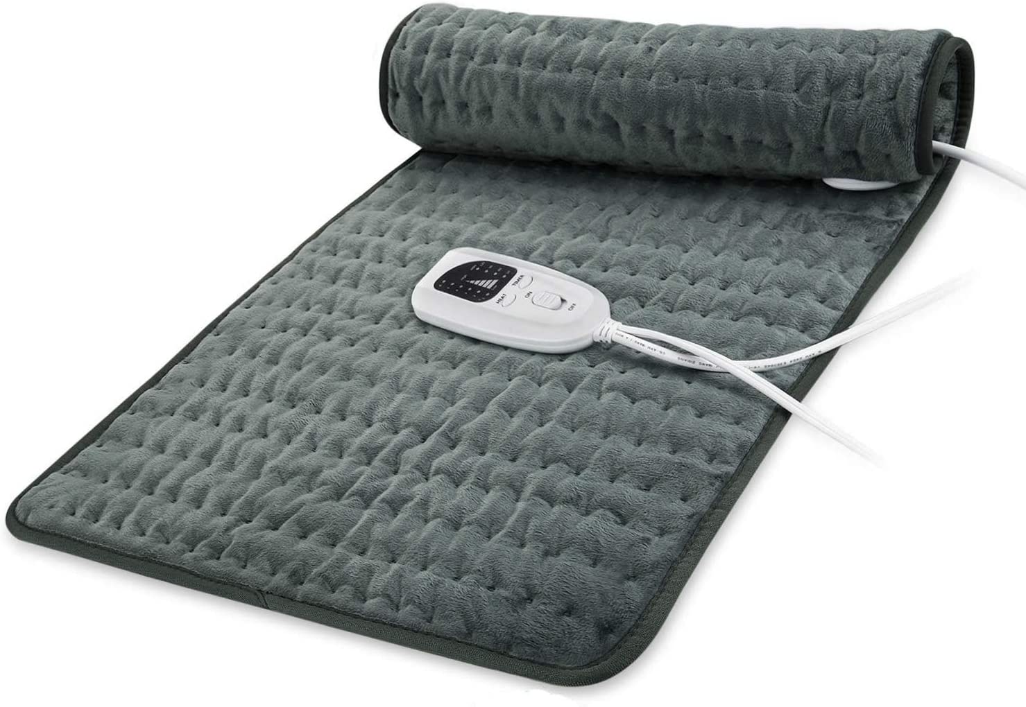 

Heating Pad, Electric Heat Pad for Back Pain and Cramps Relief - Electric Fast Heat Pad with 6 Heat Settings -Auto Shut Off