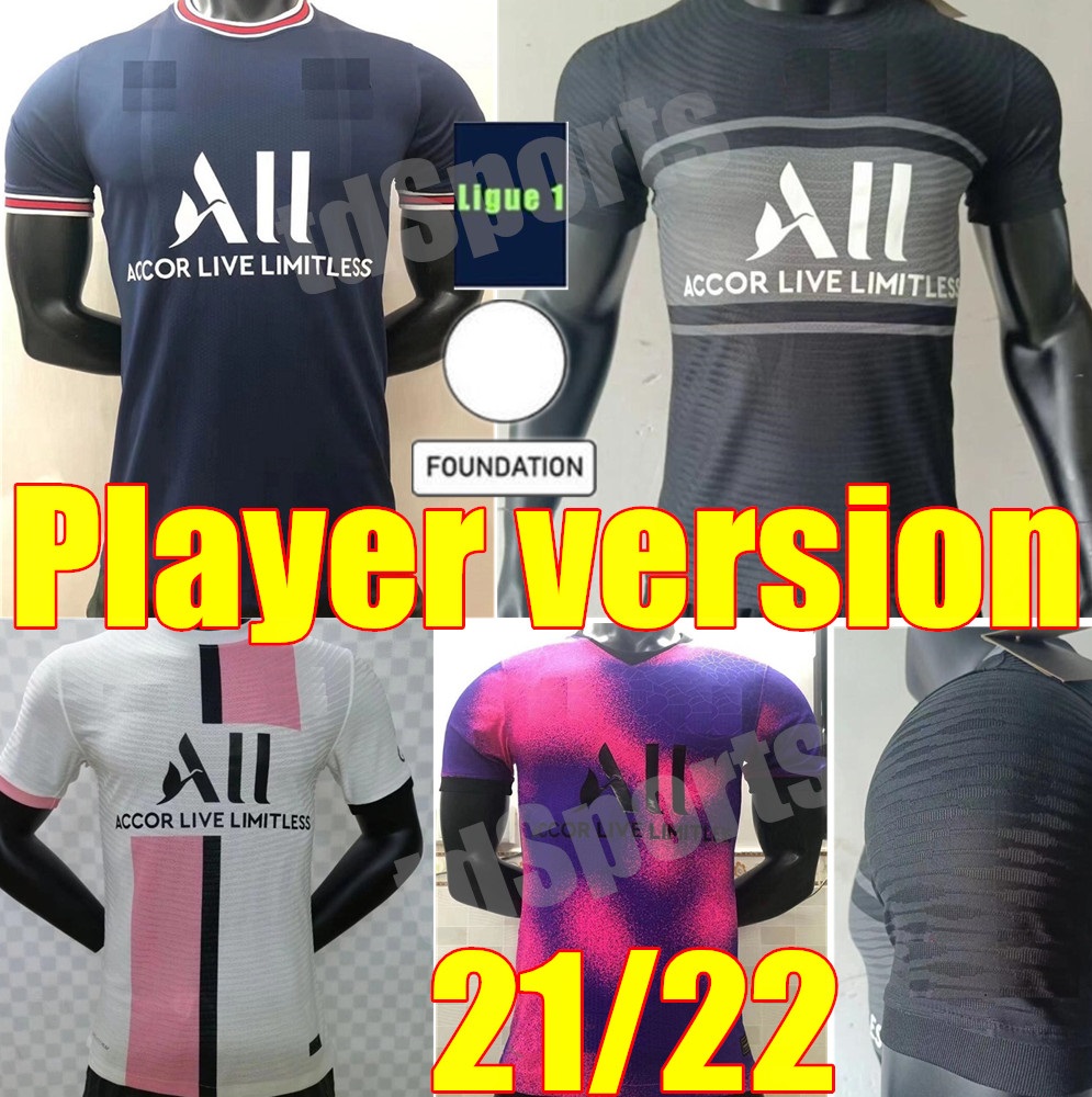 

Player version RAMOS maillot de foot 21 22 Paris soccer jerseys 2021 2022 MBAPPE NEYMAR shirt adult men MESSI black Maillots VERRATTI MARQUINHOS KIMPEMBE WIJNALDUM, Home
