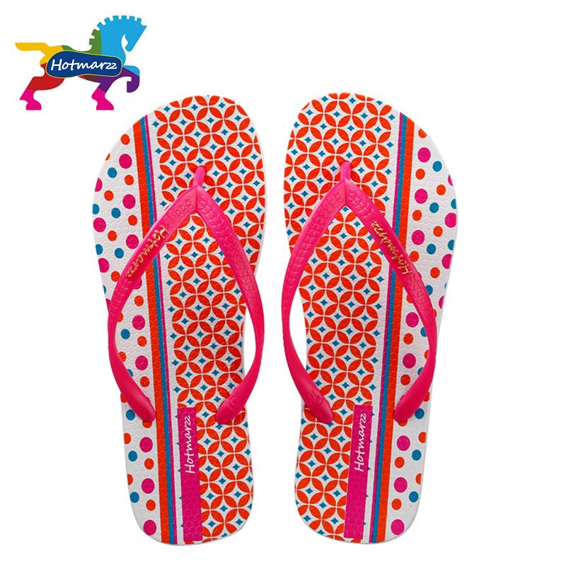 

Slippers Marzz Women Flip Flops Beach 2021 Geometric Print Summer Flat Slides Slip On Sandals, Black