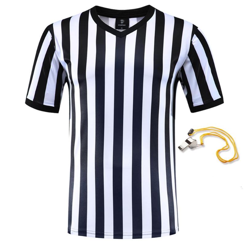 

Men' T-Shirts 2021 Referee Uniform Custom Shirt Adult Black And White Jersey