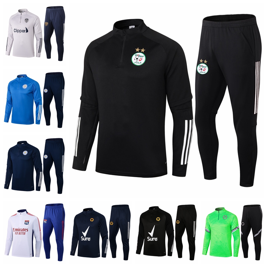 

2122 Wandereres Wolves Leicesters City AIKs Algeriaes Leeds United mens football training suit soccer jerseys tracksuits jacket jogging sets survetement foot T15, 17