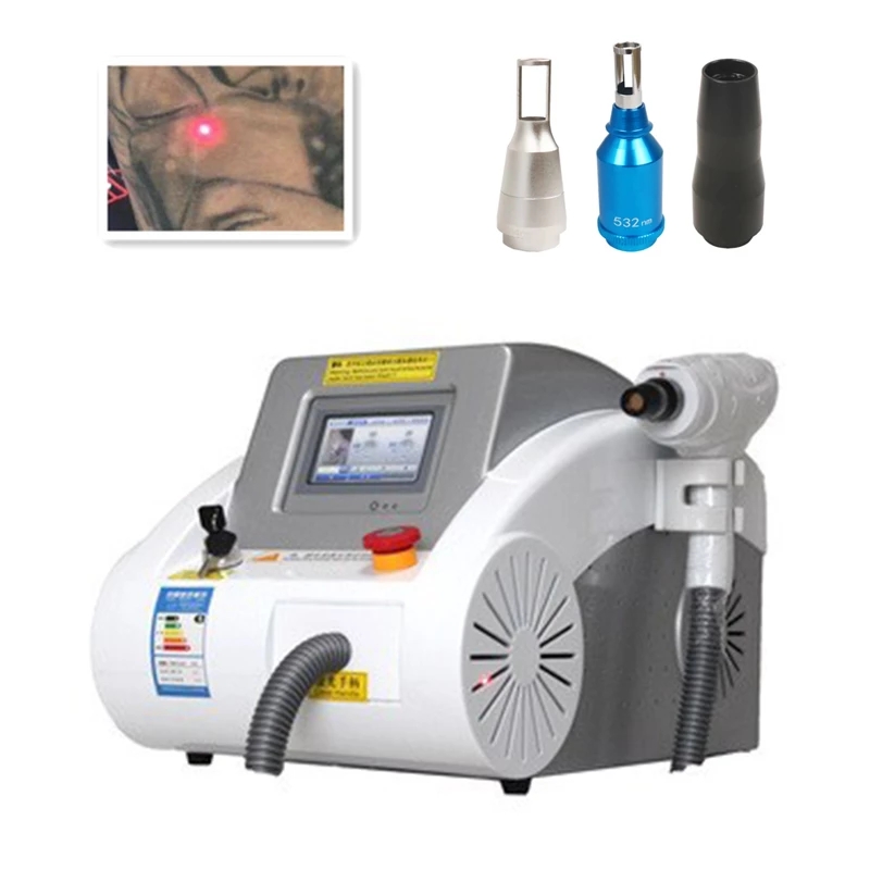 Laser Eyebrow Washing machine 1064nm 532nm 1320nm Nd Yag laser Tattoo Removal Black Doll Carbon Peeling Beauty Equipment with red point-image-726143199