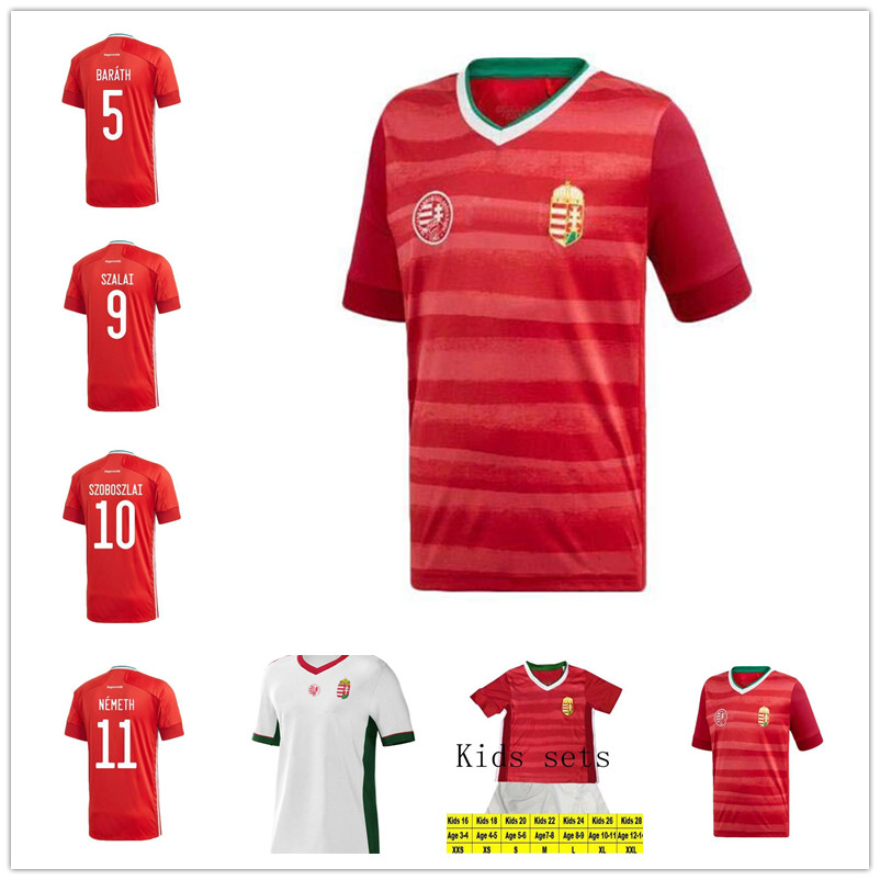 

2021 Hungary soccer jerseys national team HOME red Dominik Szoboszlai Puskás Willi Orban Tamás Kadar 2022 AWAY football shirts uniform, Home+patch