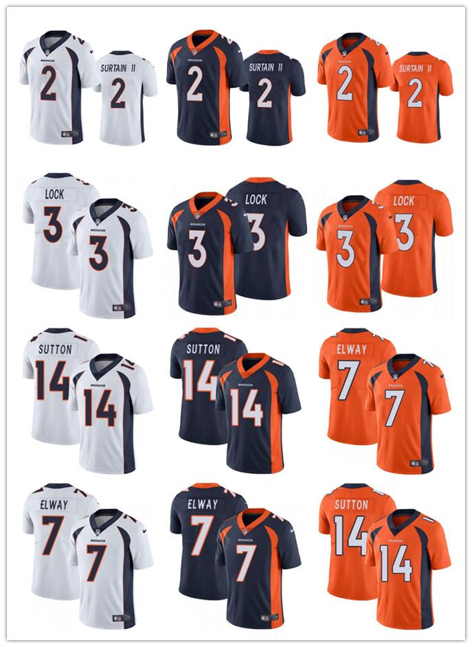 

Men Youth DenverBroncos14 Courtland Sutton 7 John Elway 31 Justin Simmons 3 Drew Lock 2 Patrick Surtain II Football Jerseys, Black;red