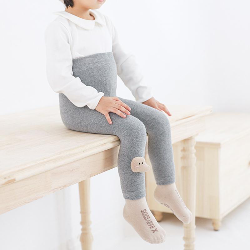 

Leggings & Tights Children Boys Girls 3D Cartoon Cotton Big PP Pants Patterns Socks Warm-knee Loop Toddler Pantyhose Long Trousers, Blue