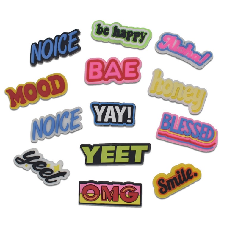 

vUTE Cartoon character PVC Rubber Shoe Charms buckle Accessories clog Jibz Fit Wristband flower buttons Shoes Decorations Gift