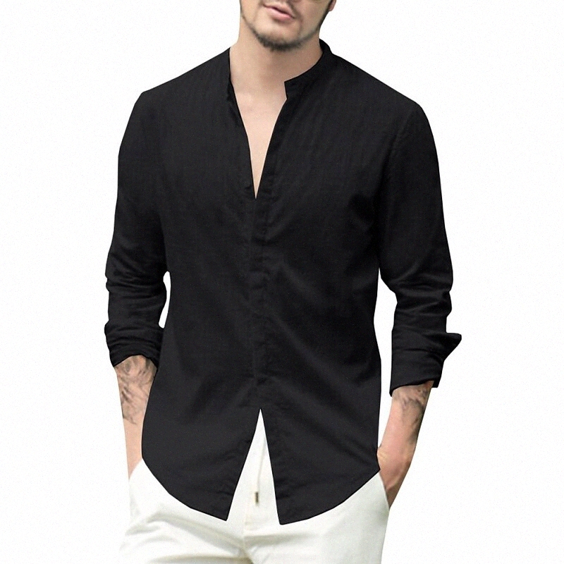 bbalizko mens button up shirt long sleeve loose casual beach yoga shirts tops white R7wT#